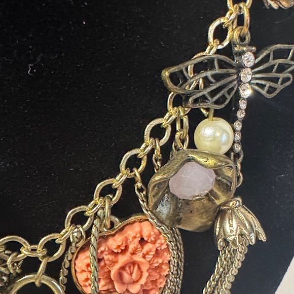 Lucky Brand Gold Necklace with Colorful Charms - Picture 8 of 14